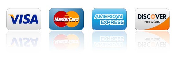 We accept credit cards